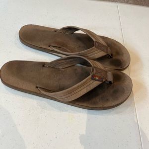 Gently used Rainbow Flip Flops